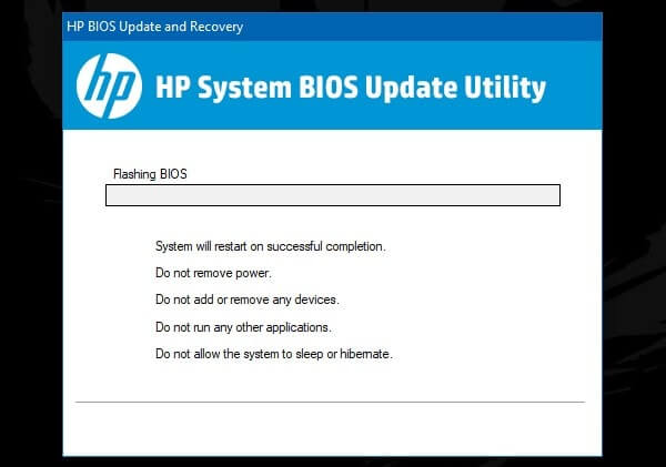 hp bios update utility download